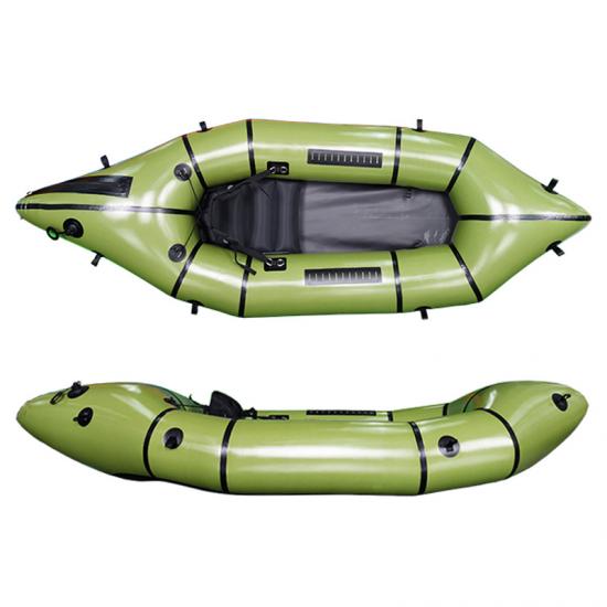 green rafts boat for adventure